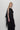 Macha Double Fringes Wrap Scarf in Black
