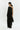 Macha Double Fringes Wrap Scarf in Black