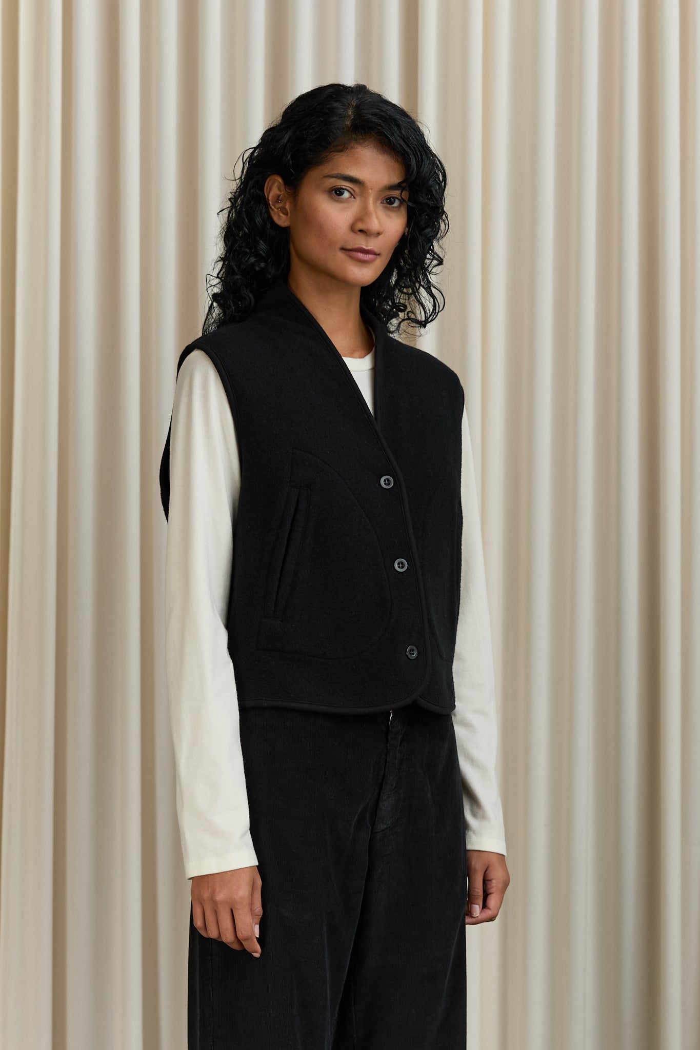 Zoe Gilet in Black