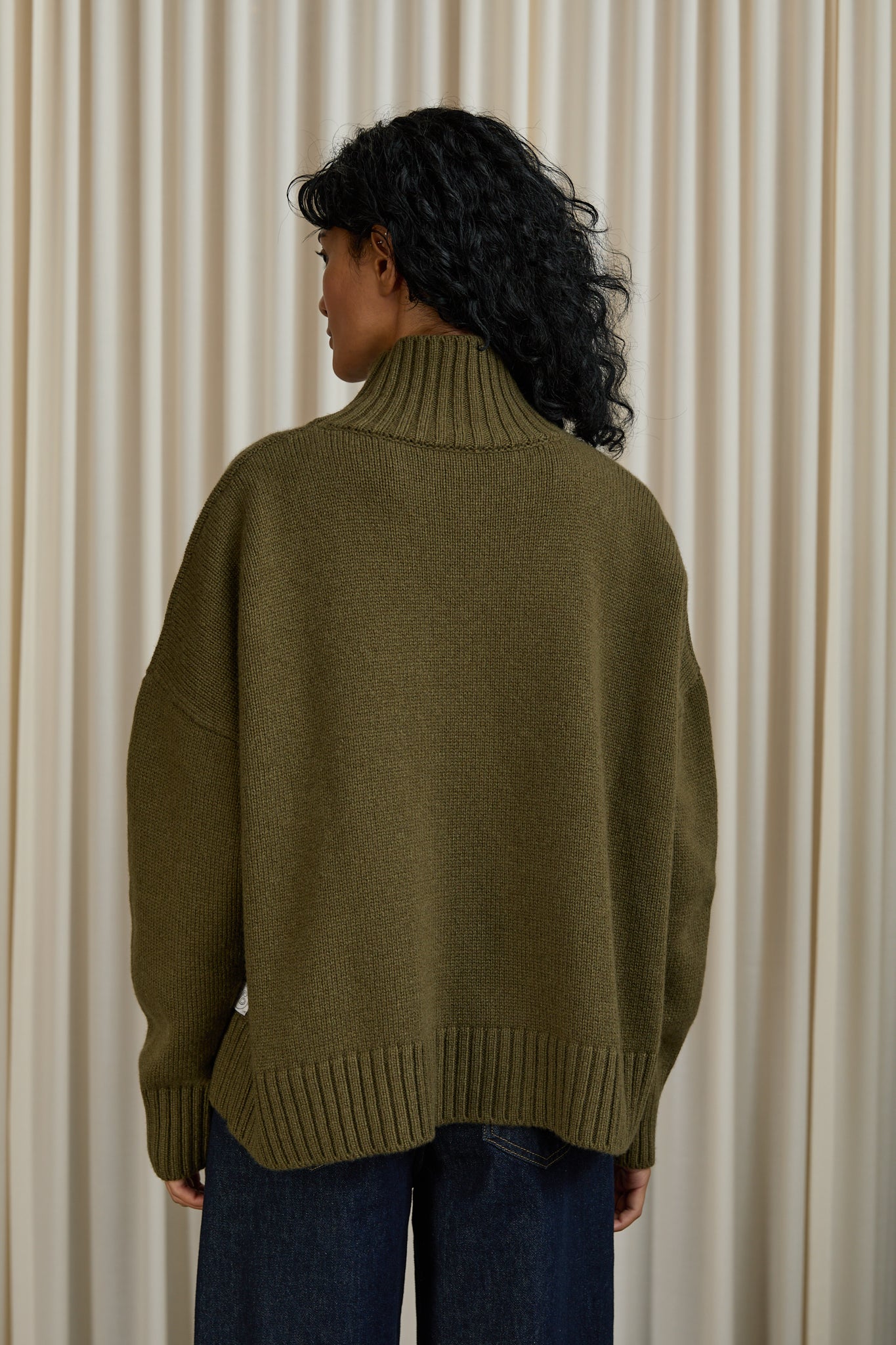 Christina Turtleneck Sweater in Green