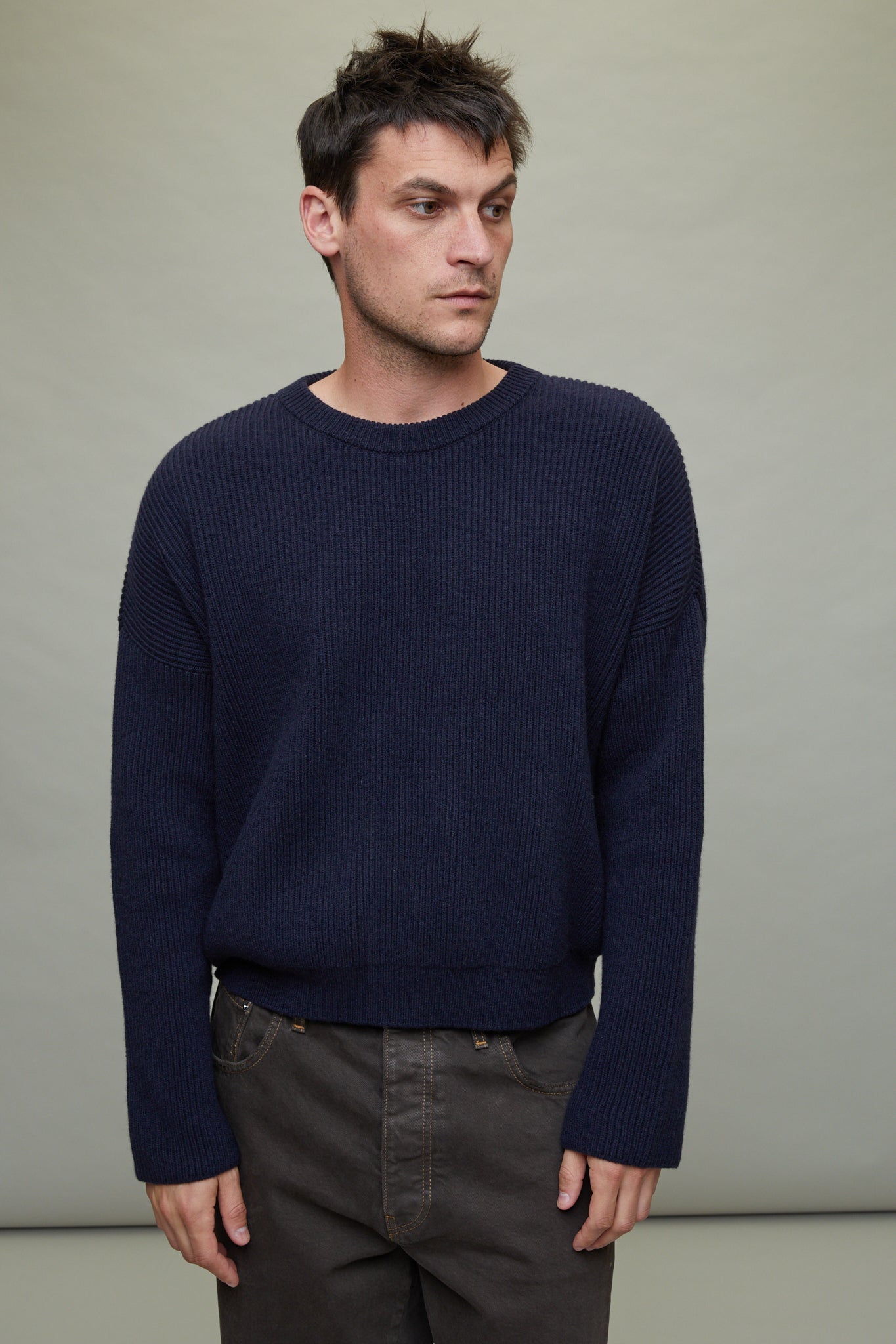 Edward Sweater in Midnight Blue