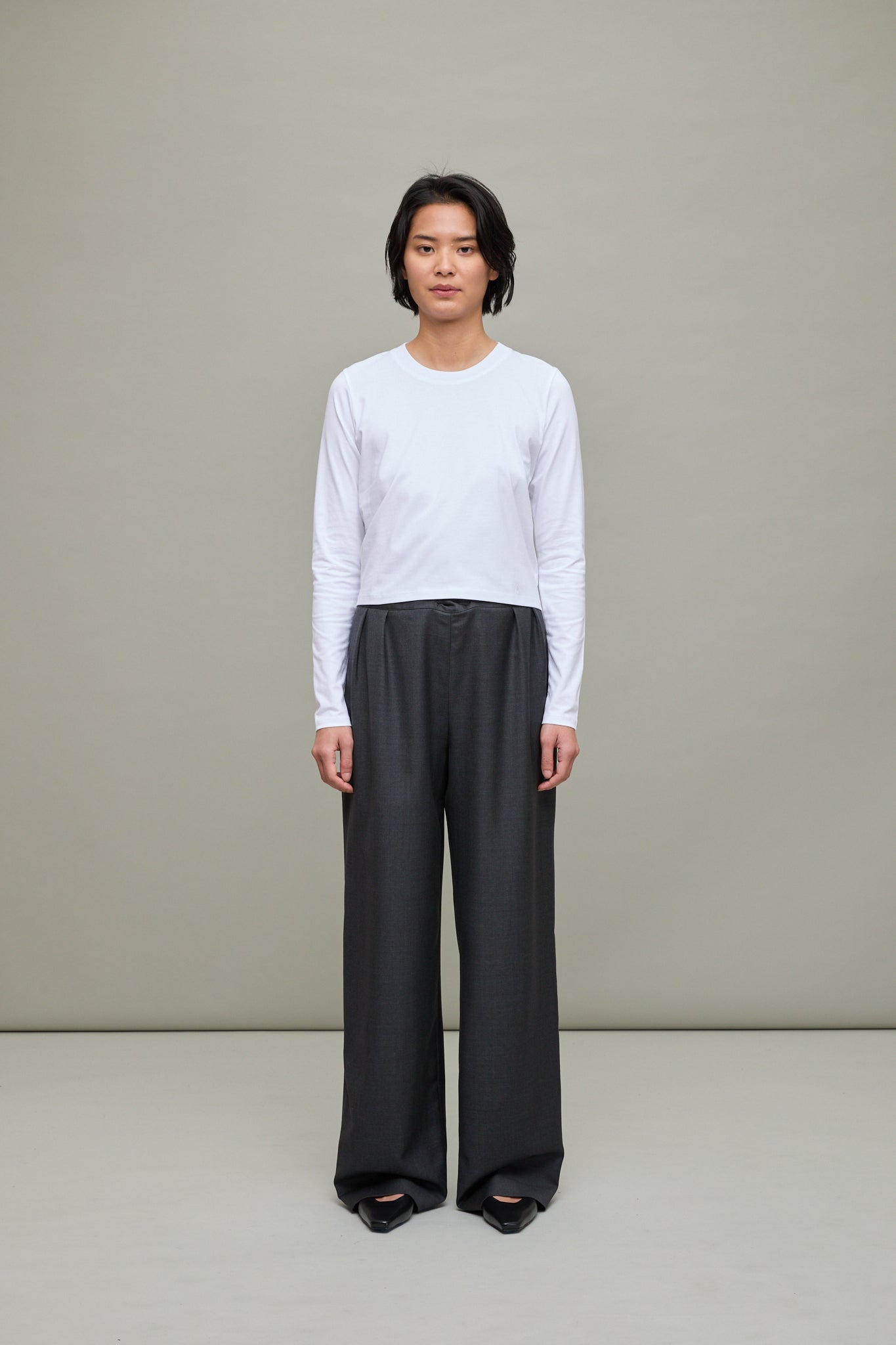 Masal Long Sleeve T-Shirt in White