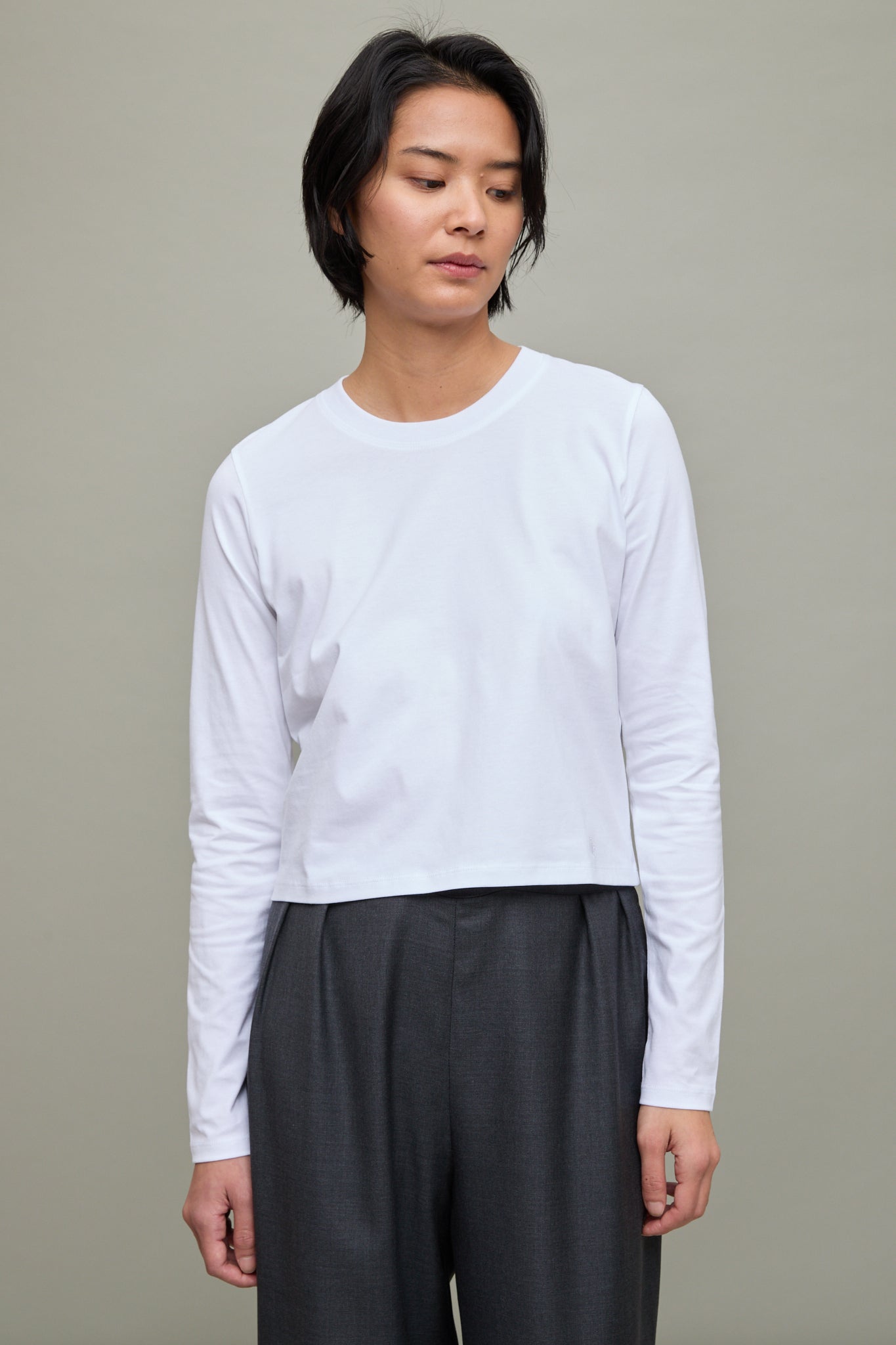 Masal Long Sleeve T-Shirt in White