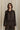 Zyla Collar Stand Blouse in Brown