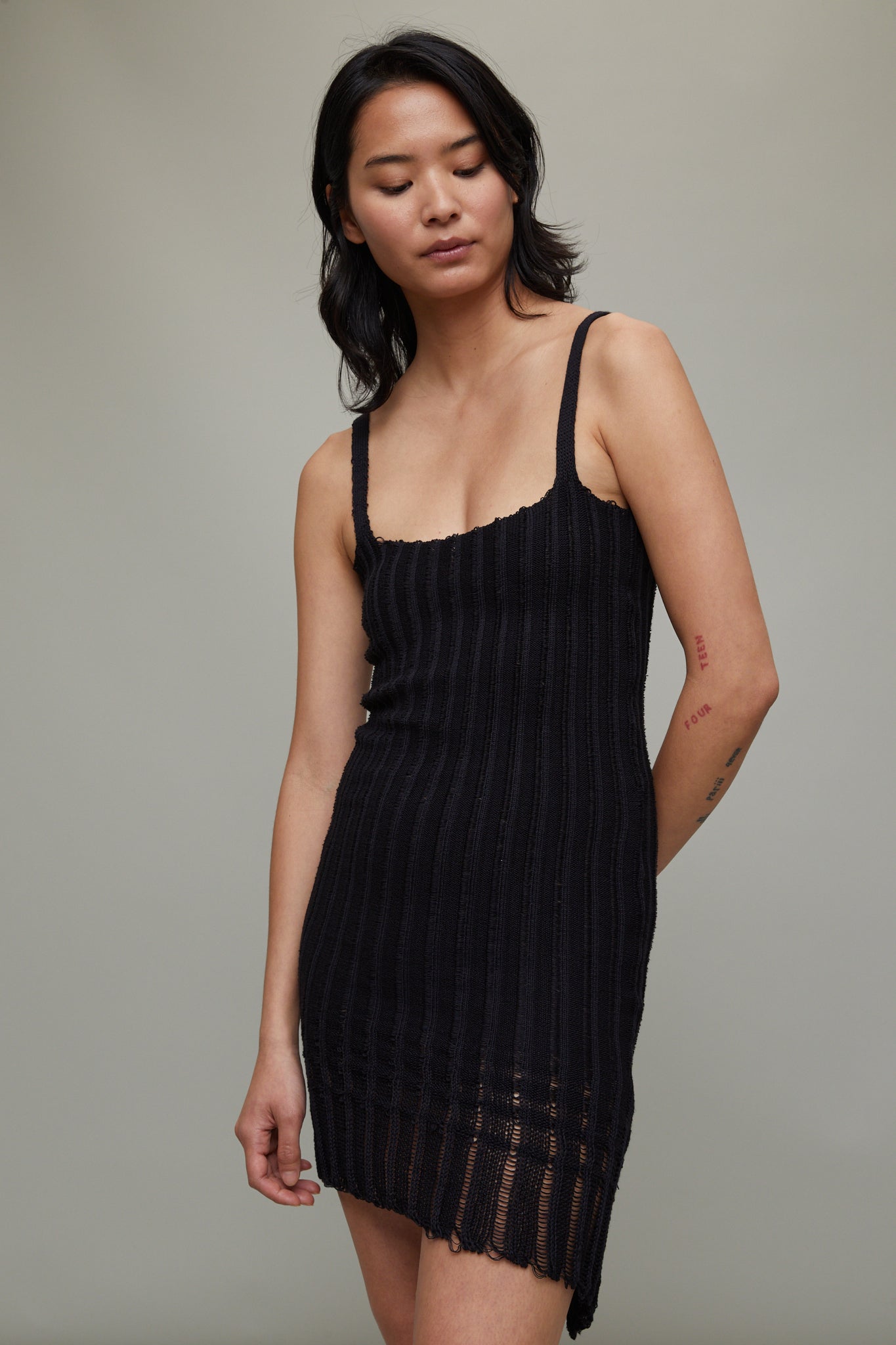 chloe knitted dress Off White Chloe Knit Mini Dress