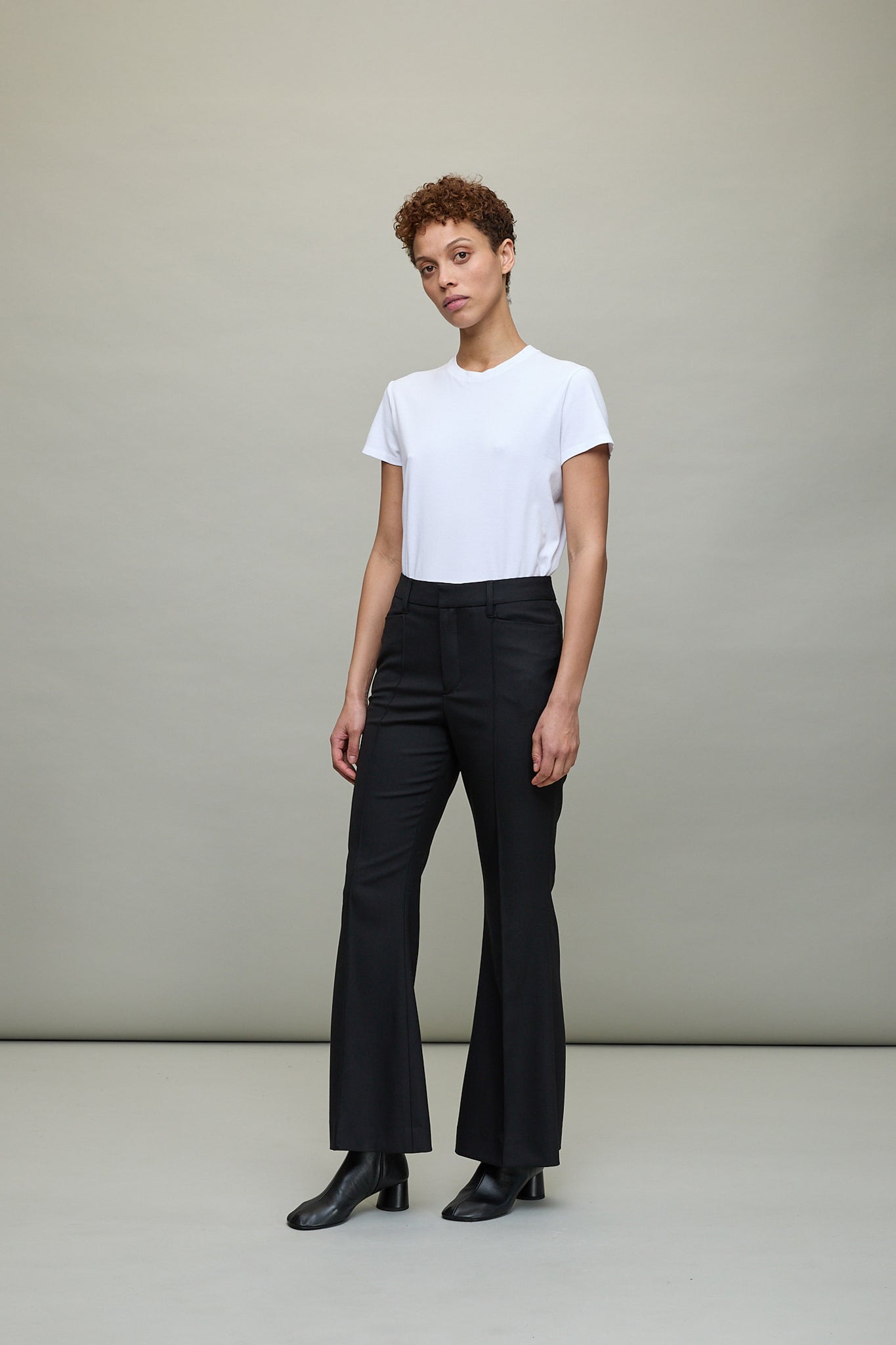 Mid Rise Flare Pants in Black Black / US 6 Mid Rise Flare Pants in Black Black / US 6