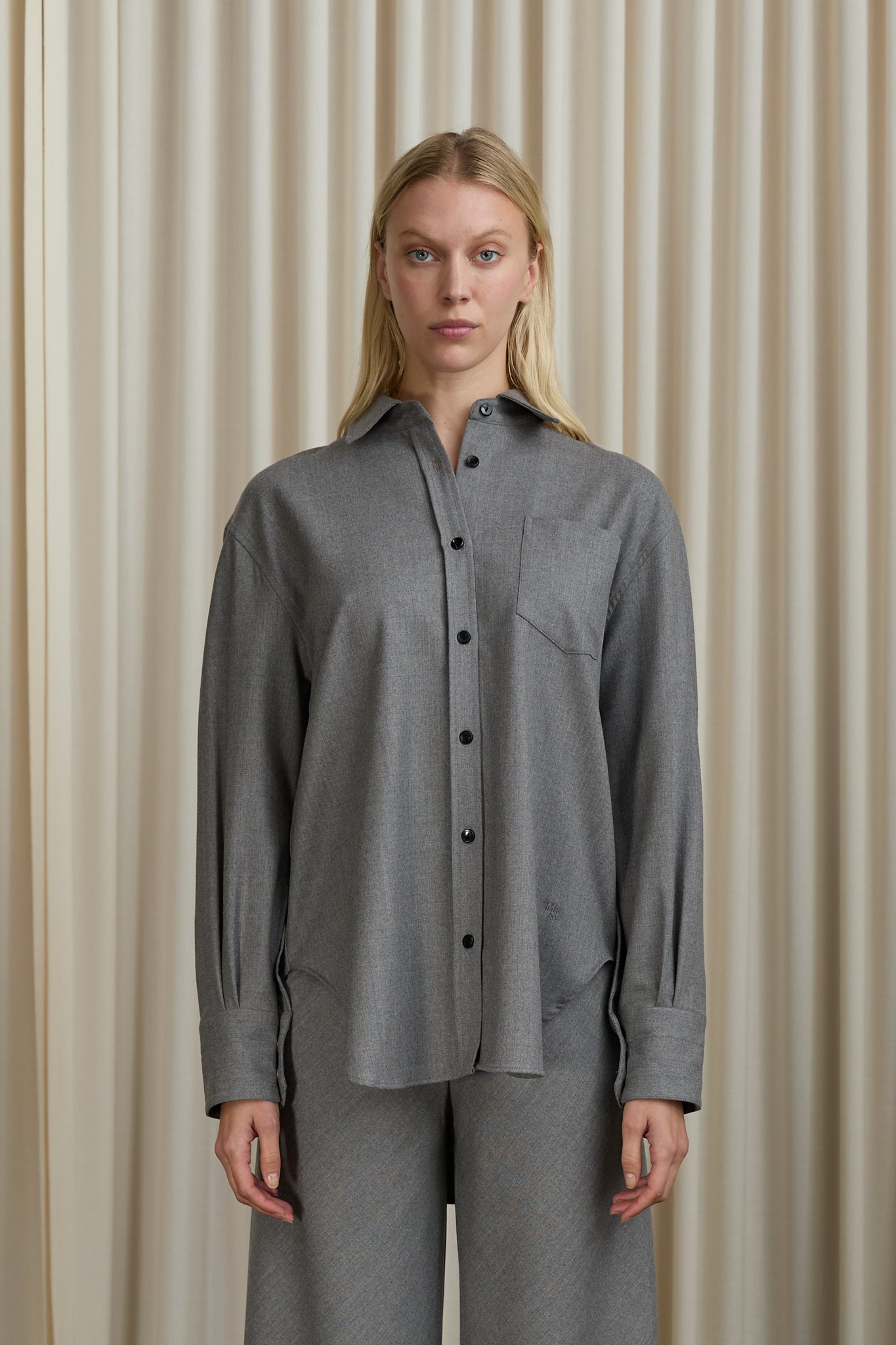 Oversized Tunic Shirt in Grey