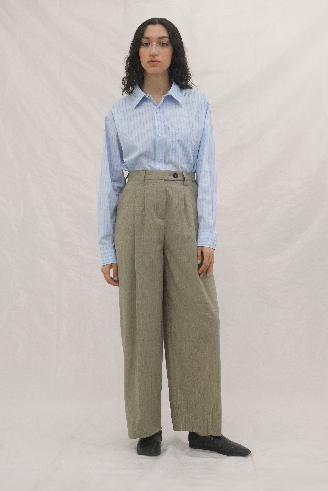 Favourite Wool Trousers in Cold Sand