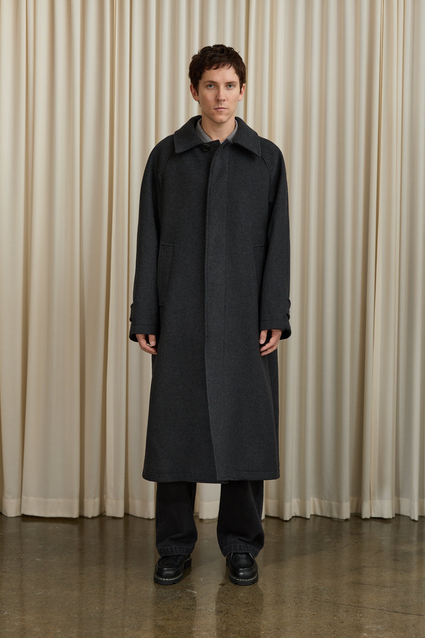 Installation Coat in Grey