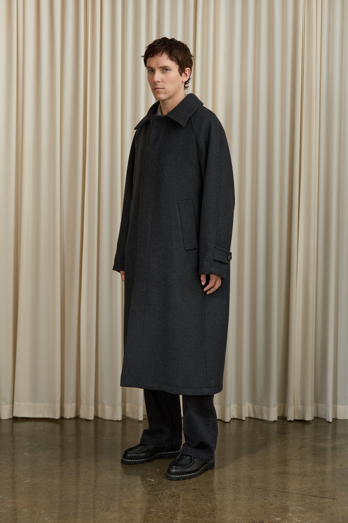 Installation Coat in Grey