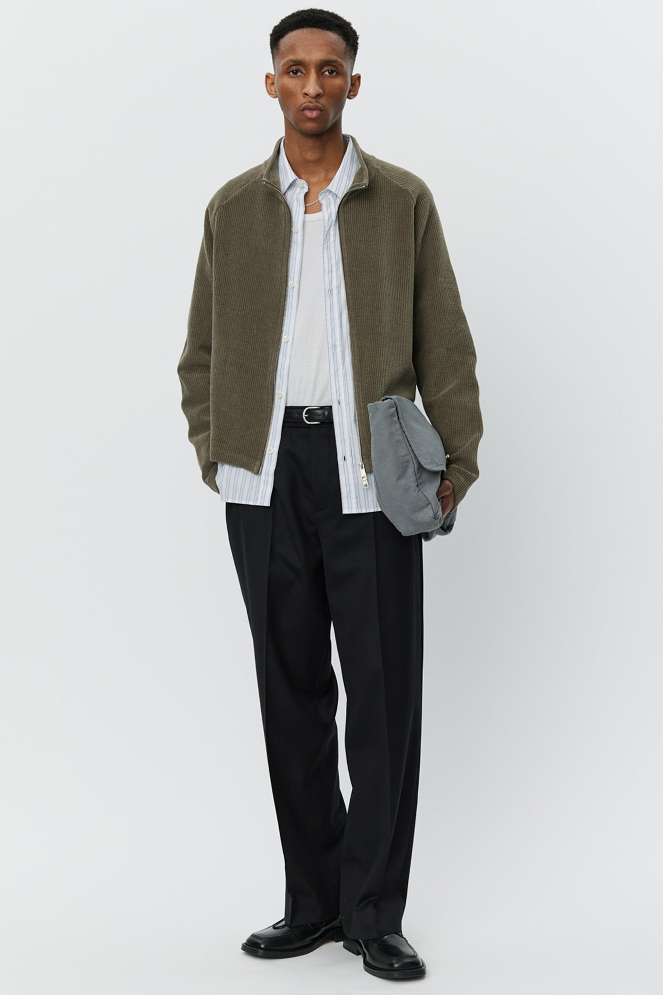 Leisure Zip Up in Brown