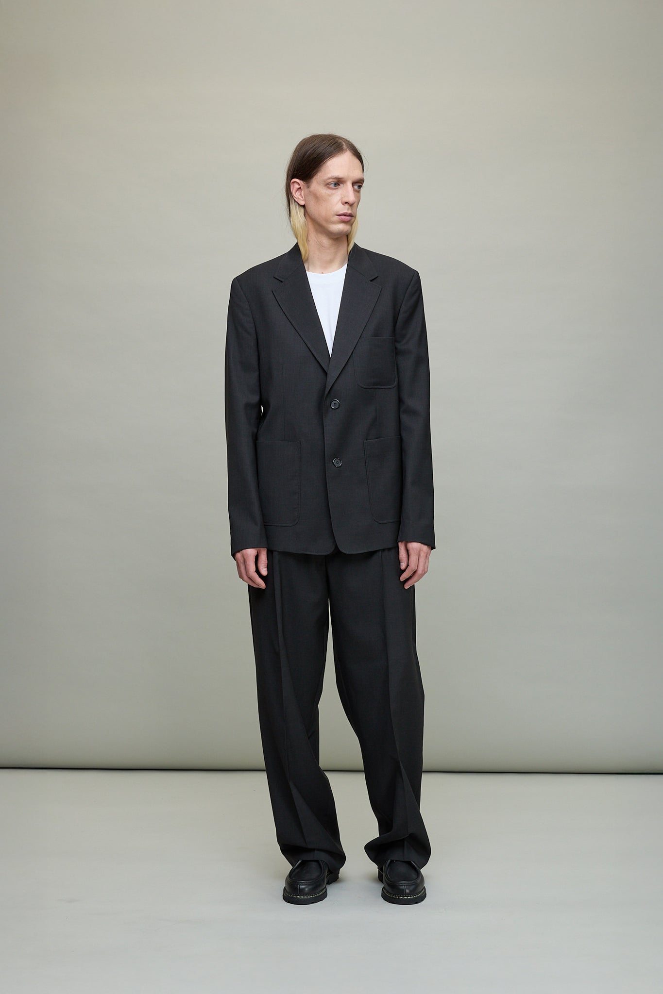 Patch Pocket Blazer in Anthracite