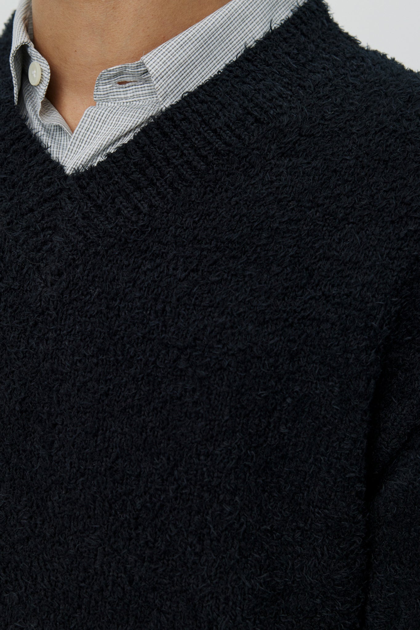 V-Neck Sweater in Black