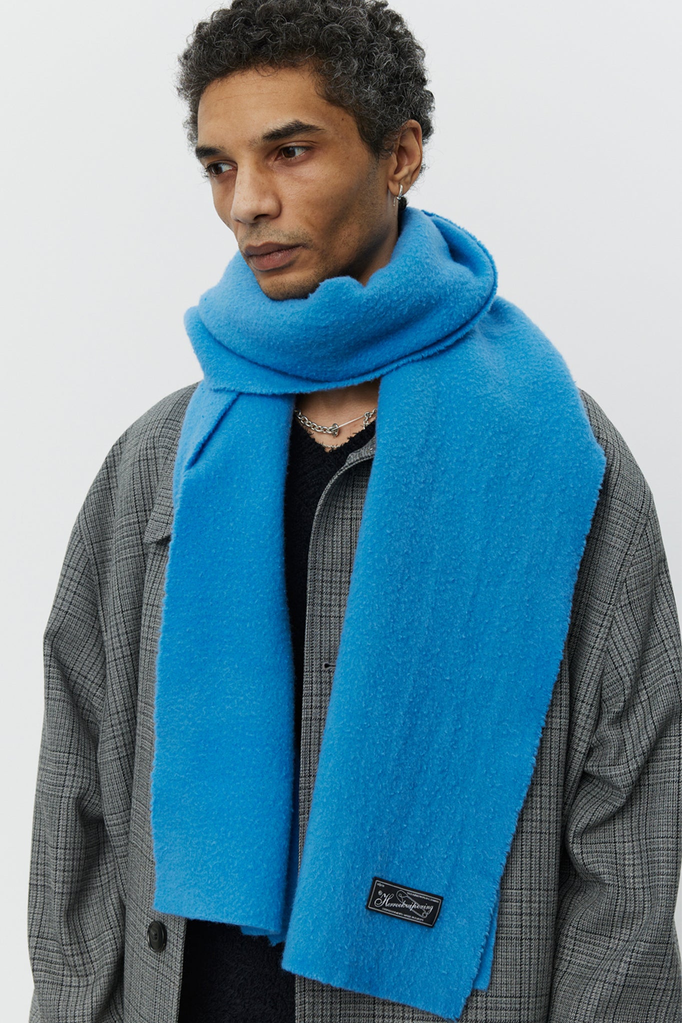 Wool Scarf in Blue