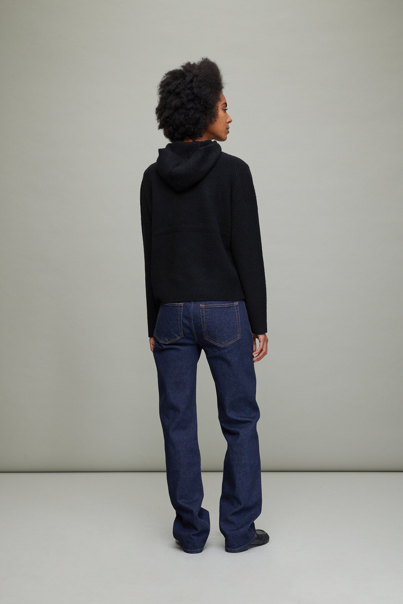 Greta Sweater in Lofty Eco Cashmere Black