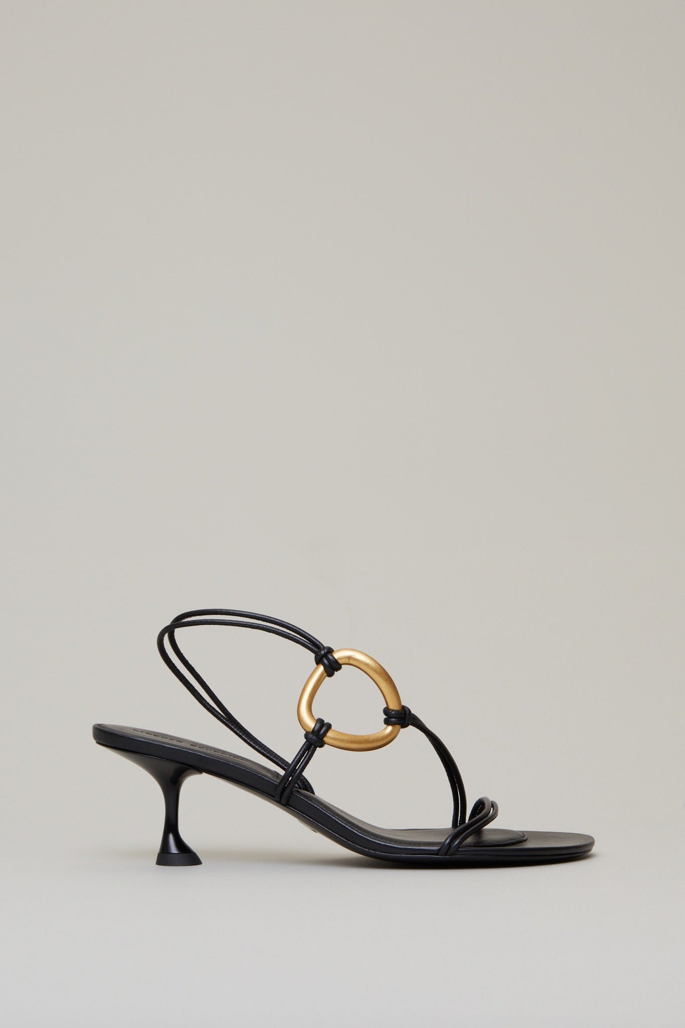 Hoop Slingback Sandal in Black