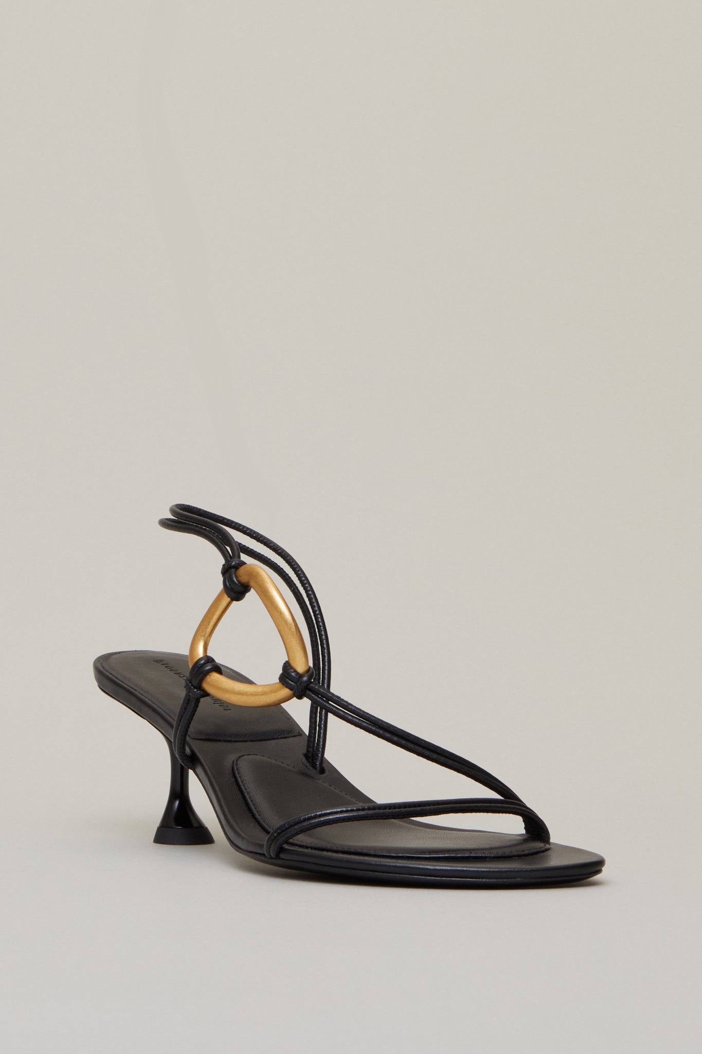 Hoop Slingback Sandal in Black