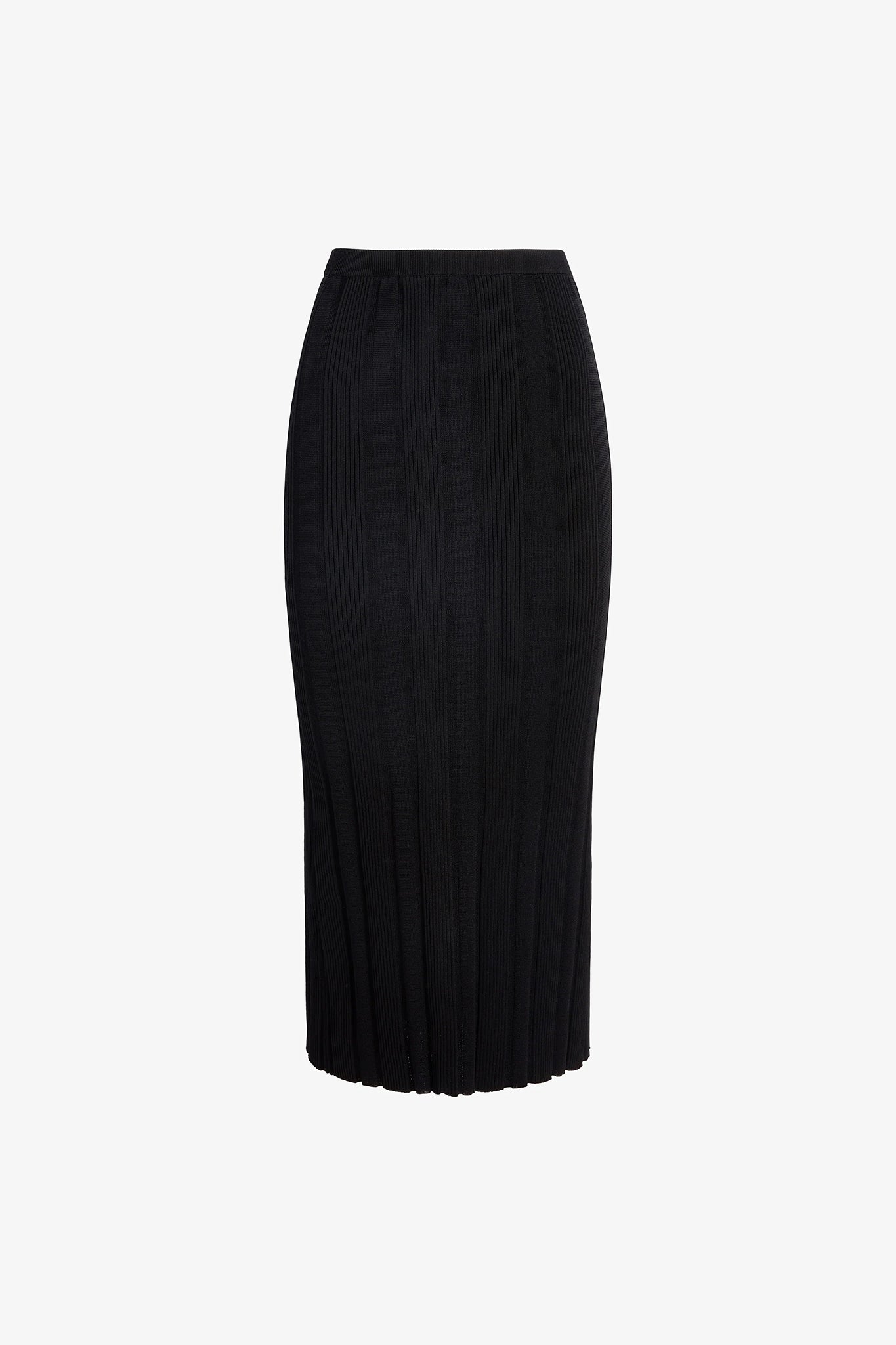 Ryanne Skirt in Black Column Rib