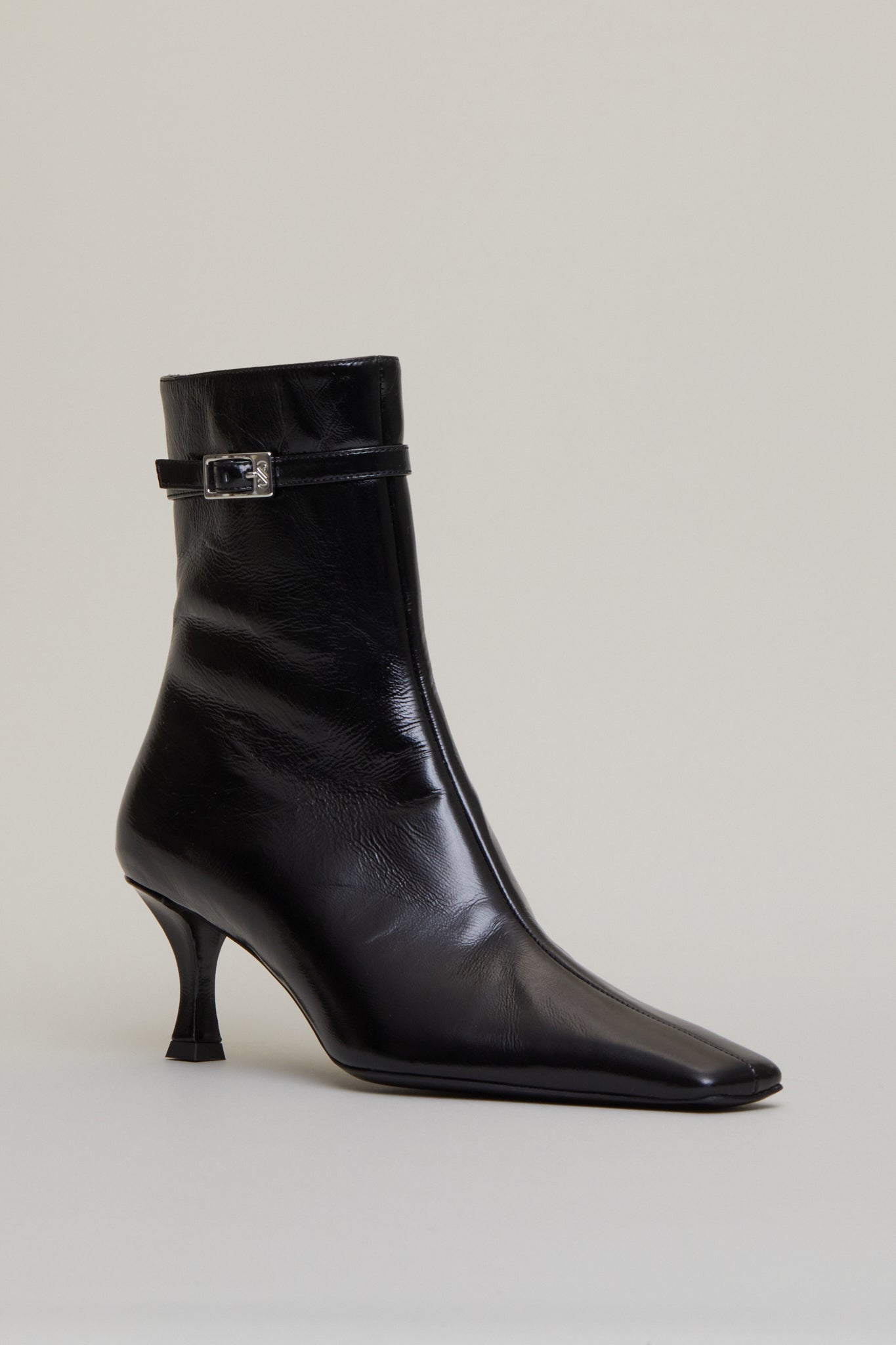 Trap Ankle Boots in Black