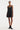 A-line Appliqué Dress in Black