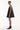 A-line Appliqué Dress in Black