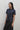 Embroidered Silk Fitted Shirt in Navy