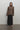 Mandarin Linen Jacket in Brown
