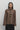 Mandarin Linen Jacket in Brown