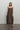Sheer Bustier Volume Dress in Brown
