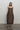 Sheer Bustier Volume Dress in Brown