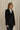Suede Cinched Blazer in Black