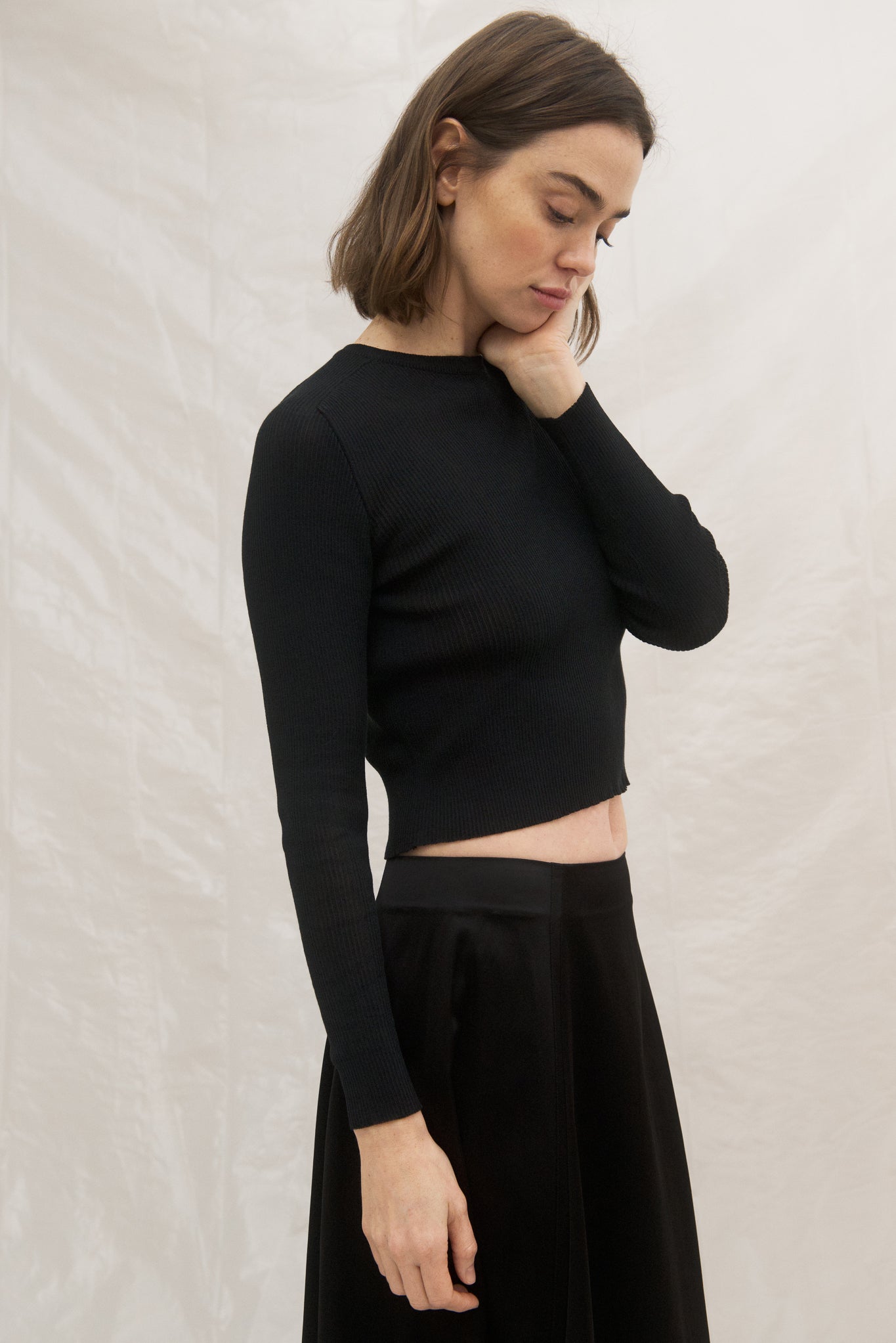 Cropped Top in Black