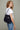 Large Tondo Hobo in Navy Suede