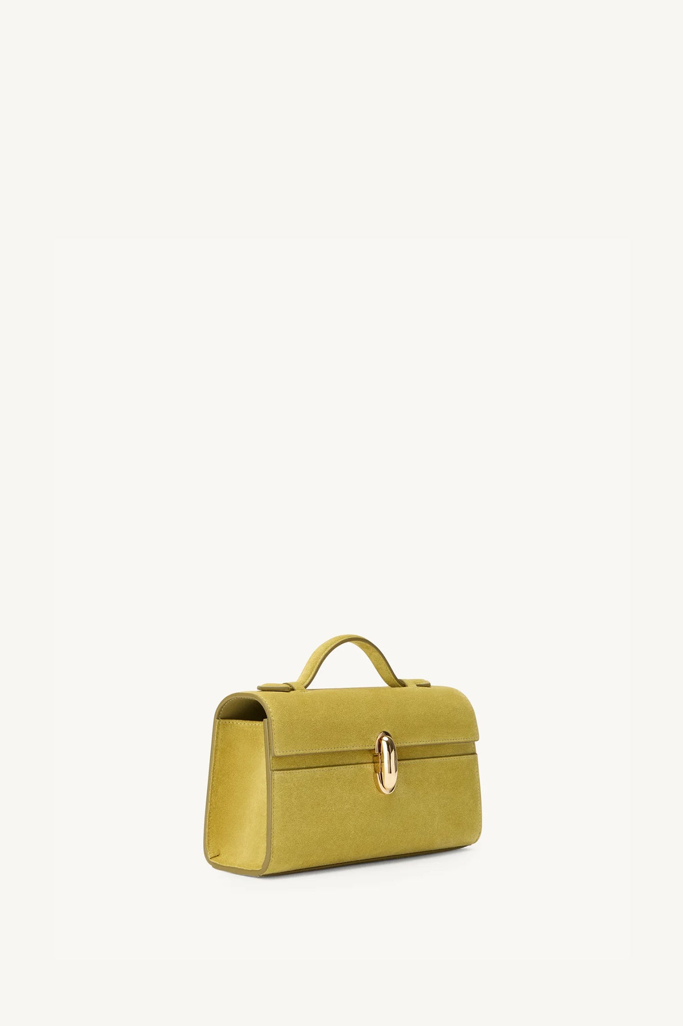 Symmetry Pochette in Chartreuse Suede