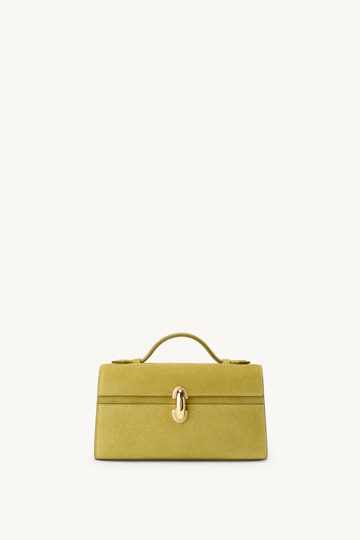 Symmetry Pochette in Chartreuse Suede