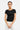 Anna Cap Sleeve Tee in Black