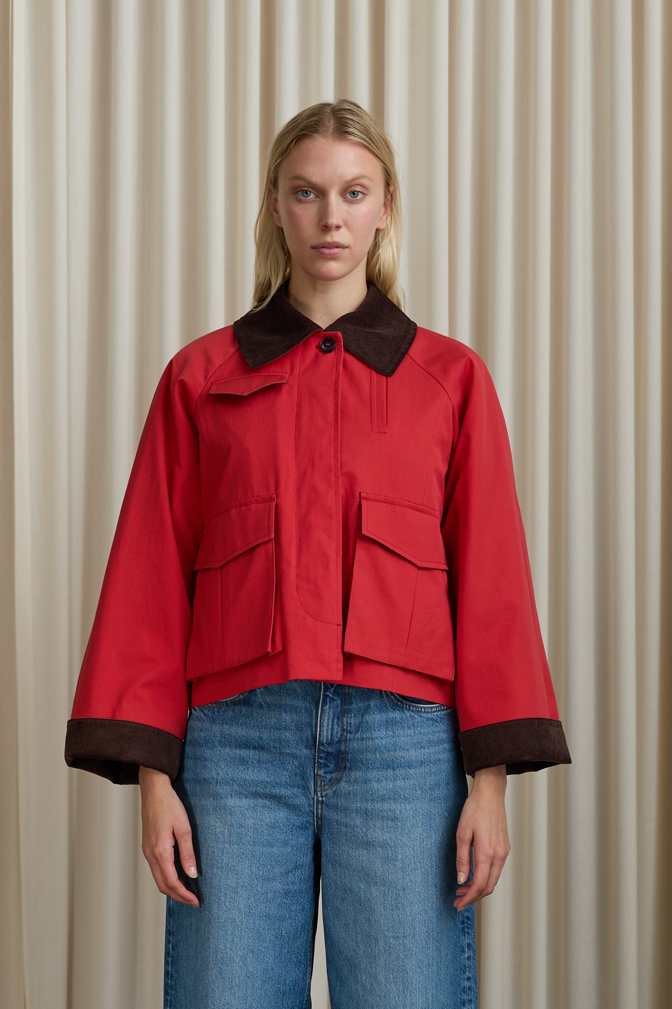 Gaby City Jacket in Red
