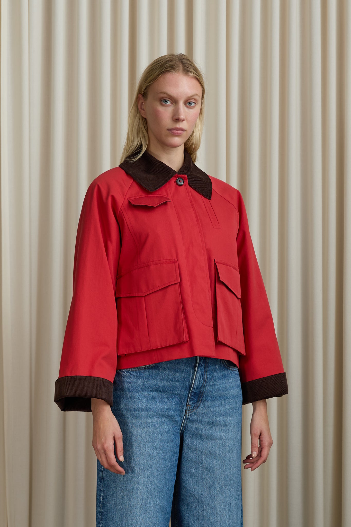 Gaby City Jacket in Red