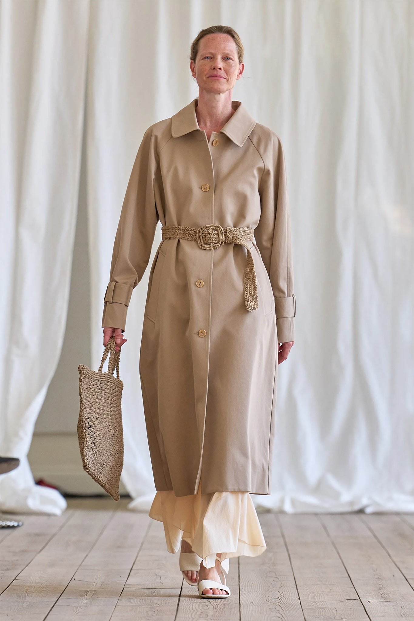 Macy Coat in Tan