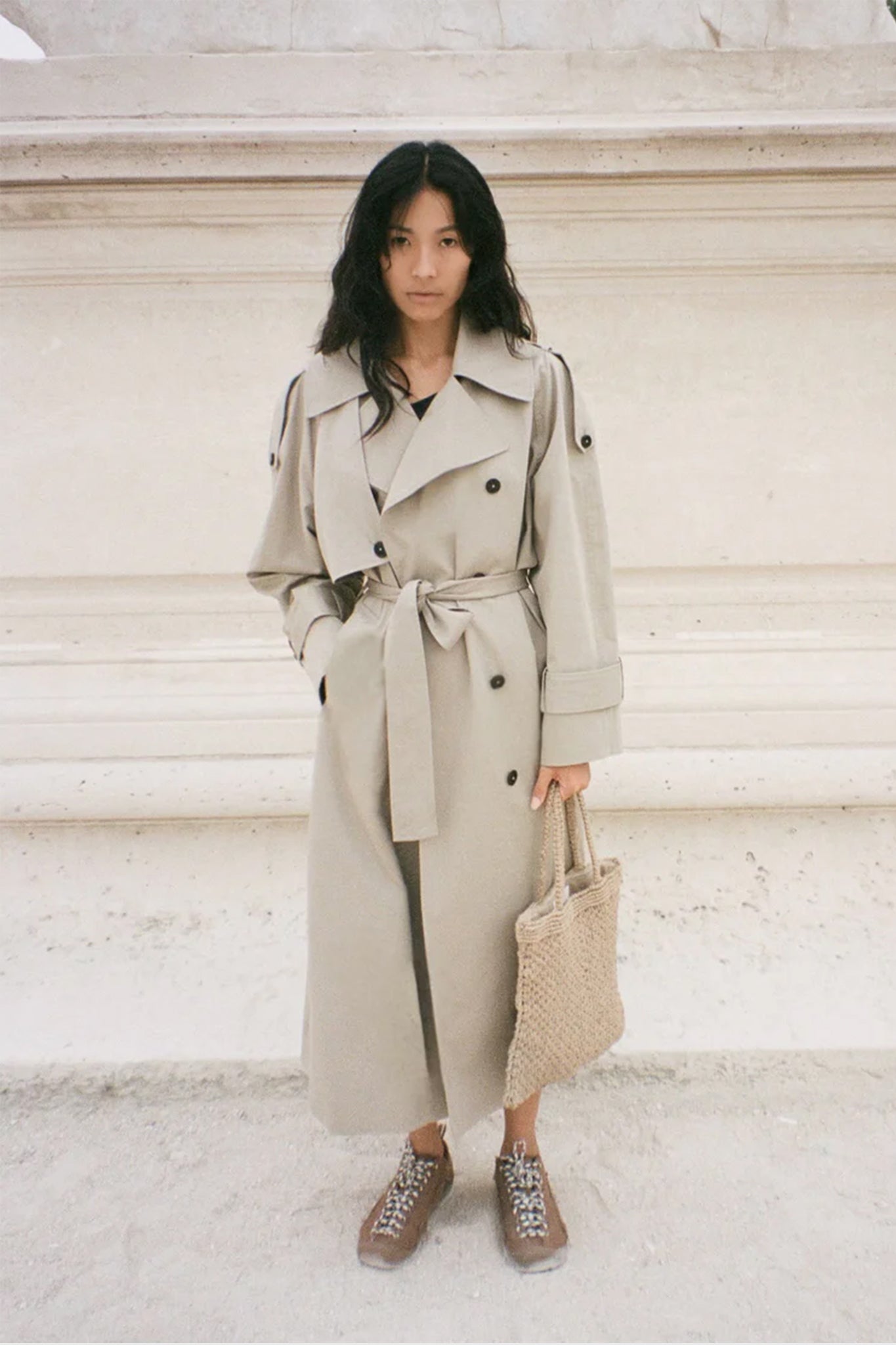 Nura Straw Bag in Tan
