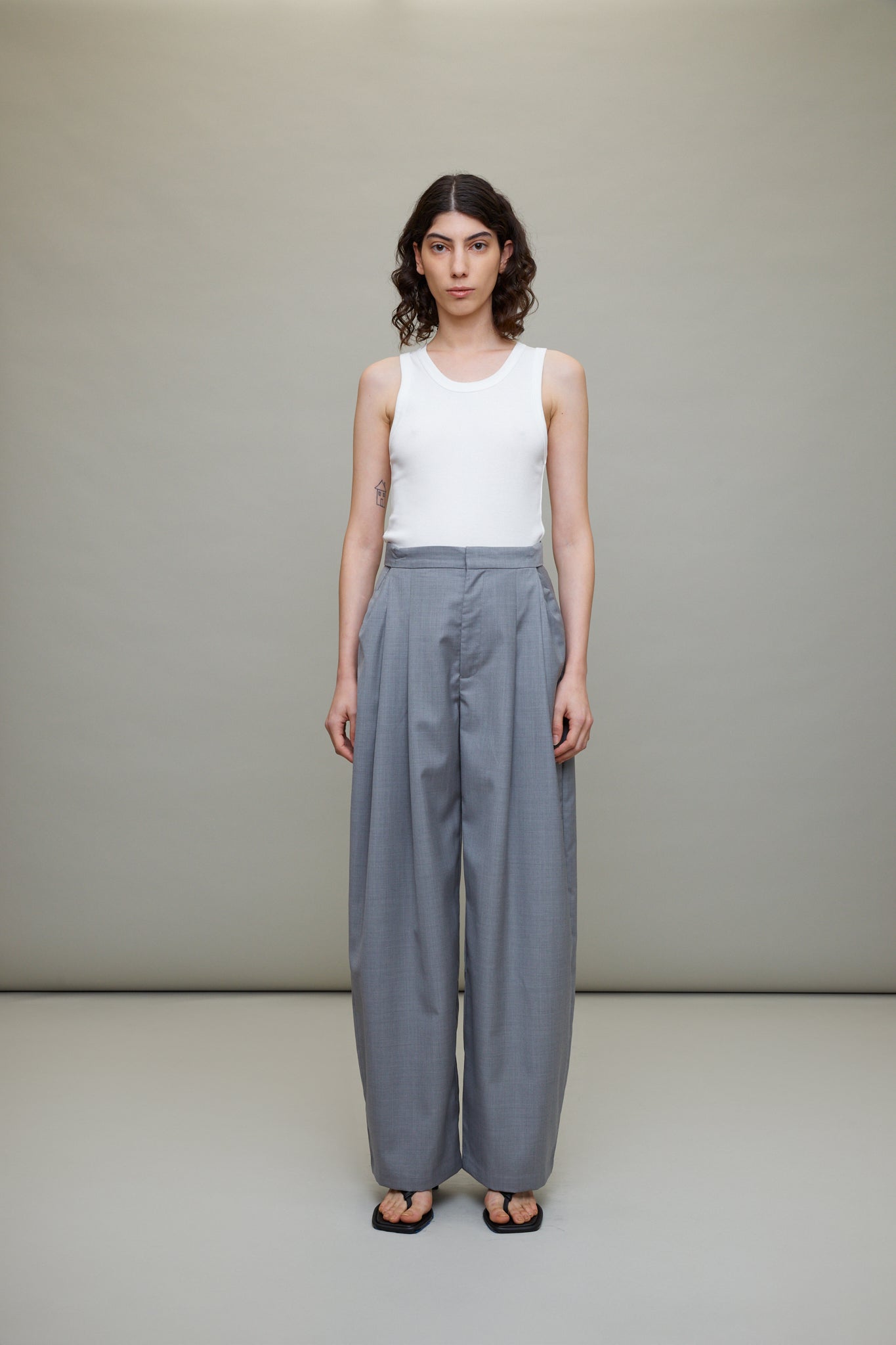 Adjustable Pants in Grey