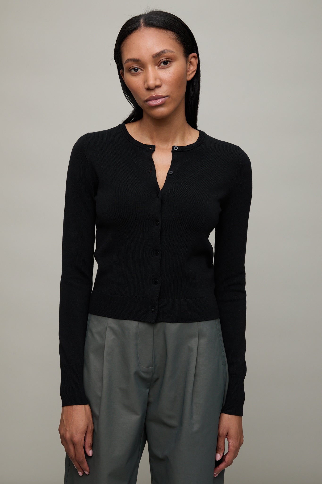Classic Cardigan in Black