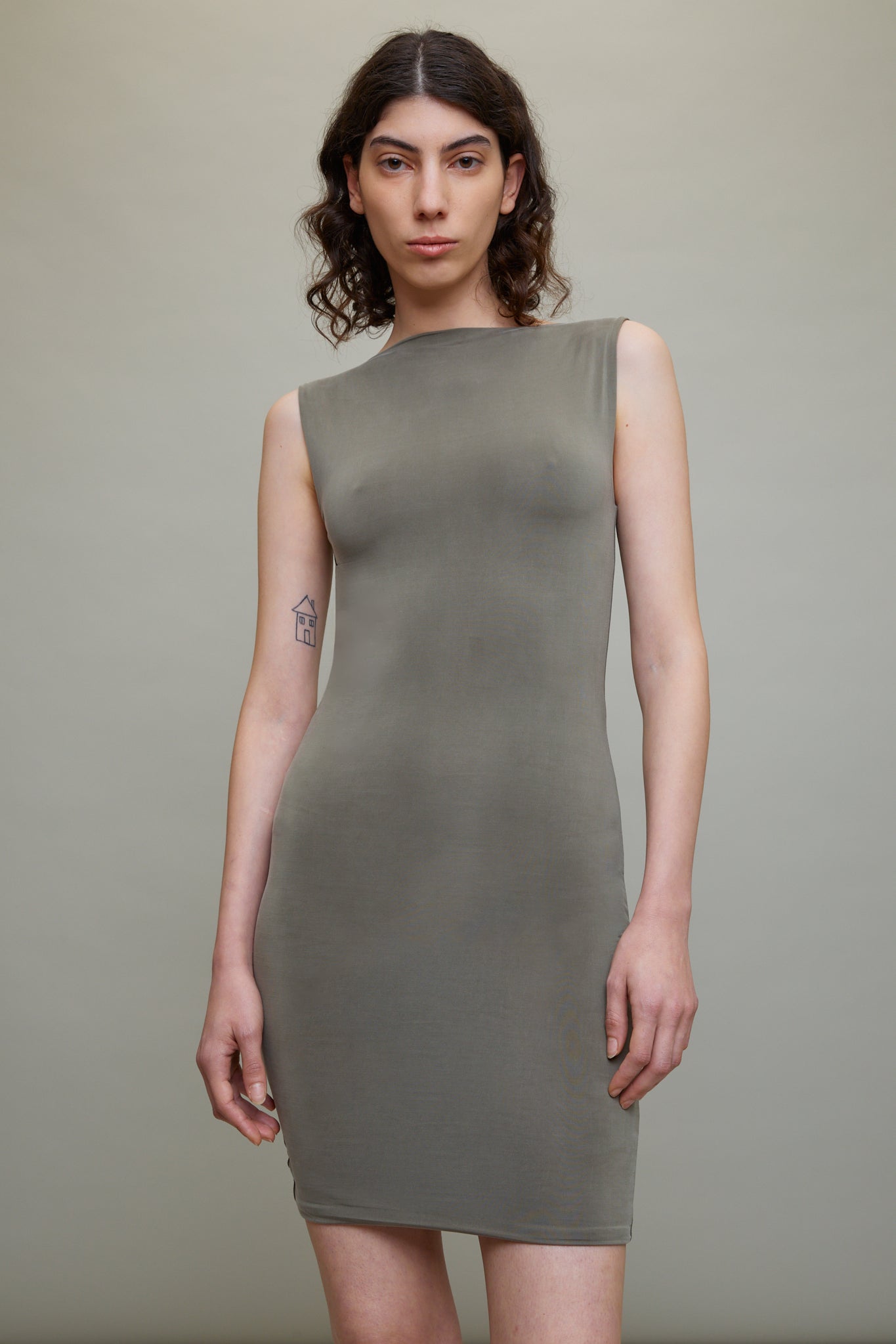 cupro mini dress Sunkissed Cupro Mini Dress