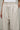 Pinstripe Wool Drawstring Pants in Beige
