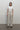 Minos Single Pleat Coated Linen Pant in Off-White