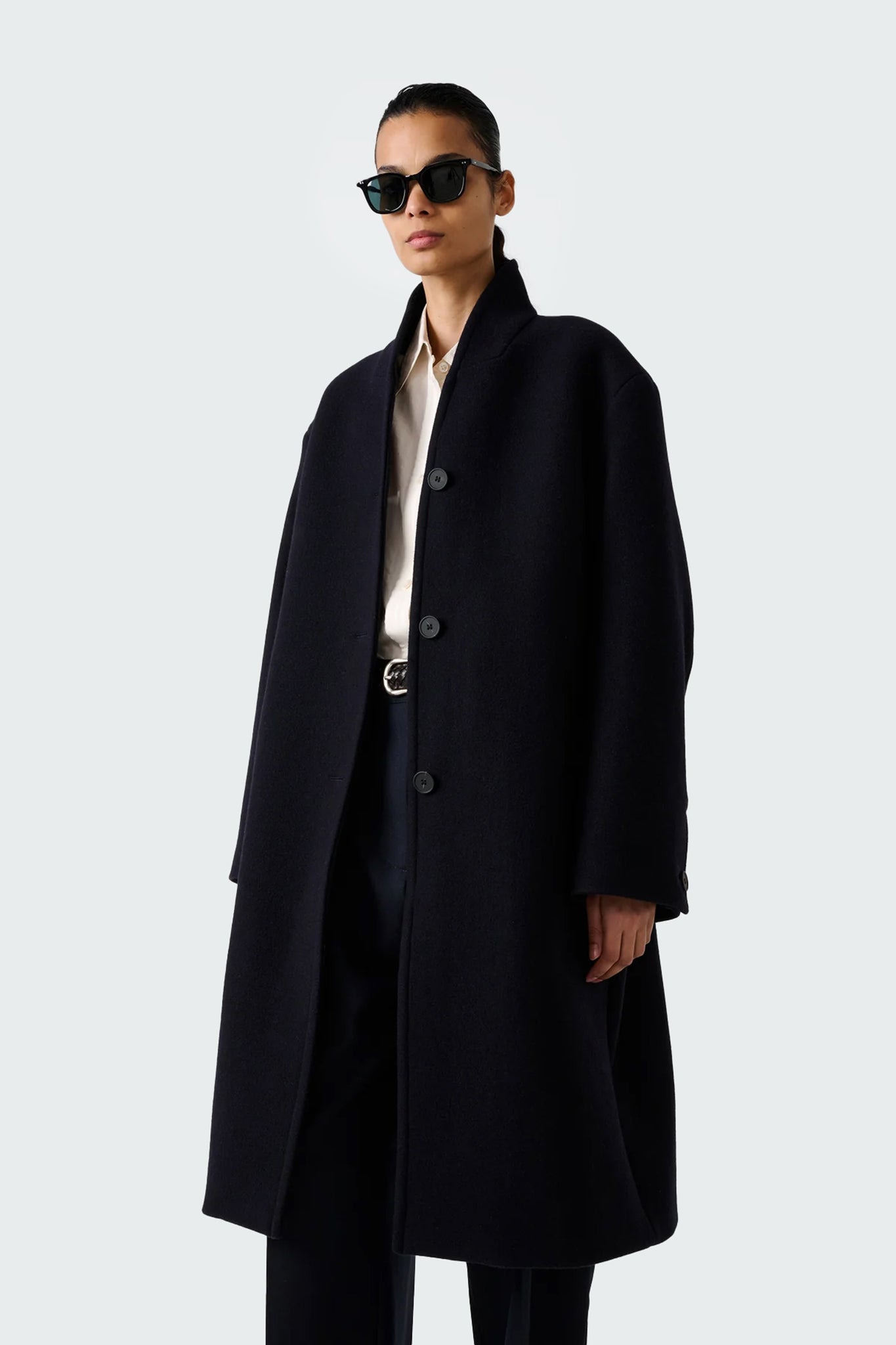 Morro Coat in Navy
