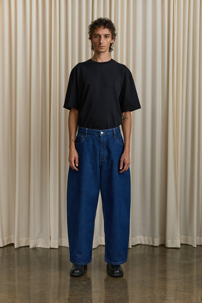 パンツ Studio Nicholson PAOLO DENIM PANT Paolo Denim Pant in Blue – L'ENSEMBLE