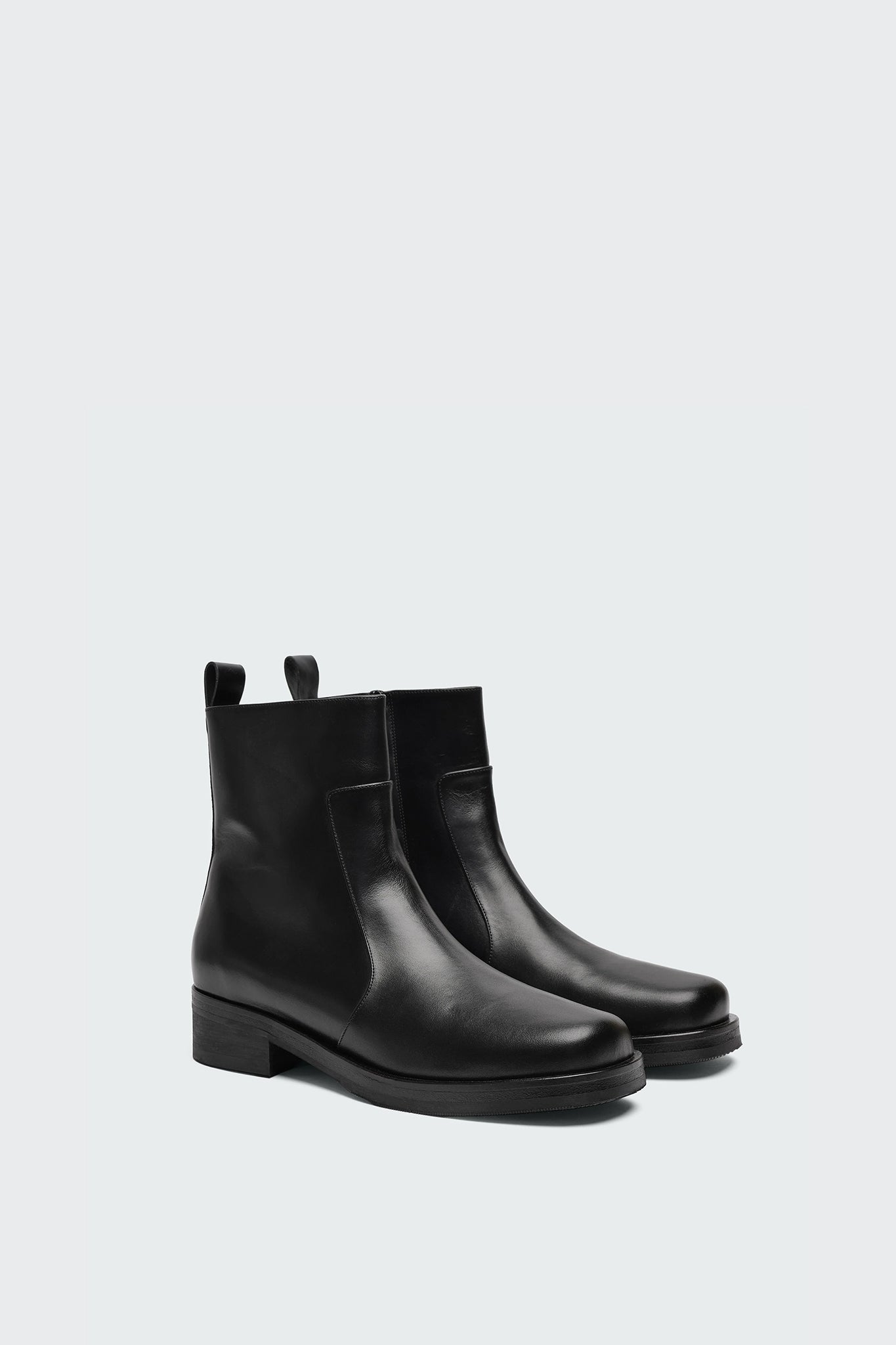 Square Toe Boot in Black