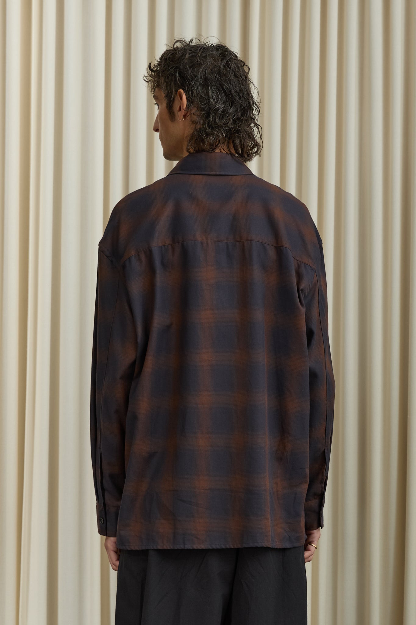 brown and black dress shirt Anni Pinstripe Shirt | Brown | Womens