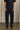 Tuck Wool Pant in Navy